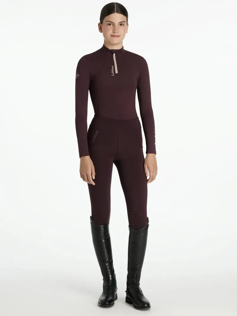 LeMieux Young Rider Classique Base Layer Damson-3