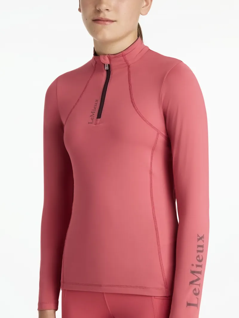 LeMieux Young Rider Classique Base Layer Cranberry-2