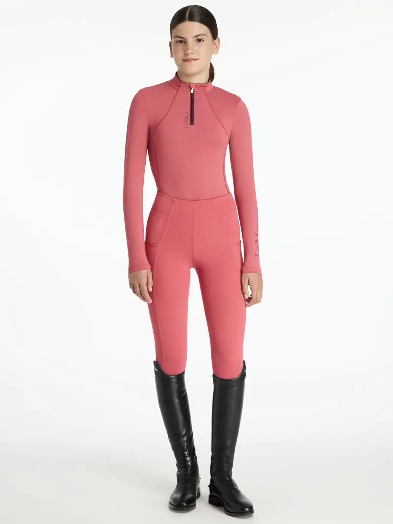 LeMieux Young Rider Classique Base Layer Cranberry-3
