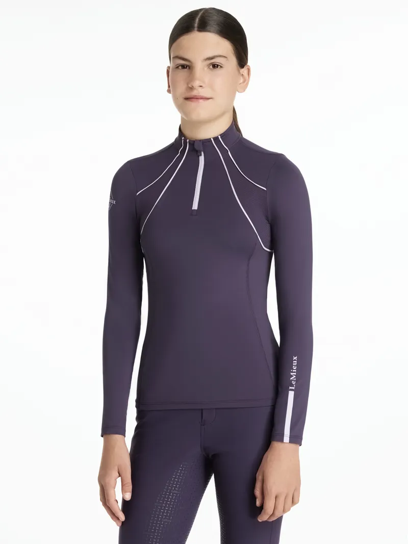 LeMieux Kids Young Rider Mia Mesh Base Layer Juniper-2
