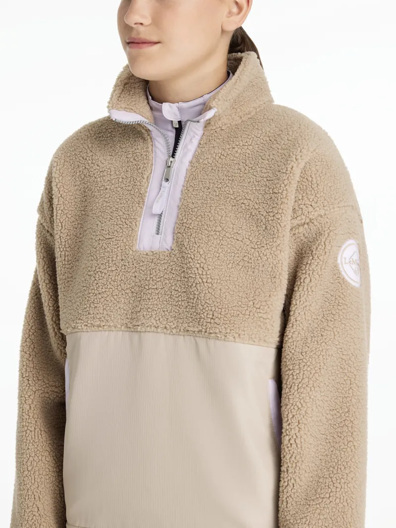 LeMieux Young Rider Tammy Teddy Fleece Almond-2