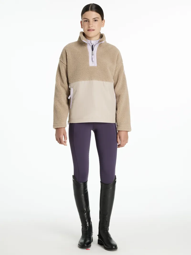 LeMieux Young Rider Tammy Teddy Fleece Almond-3