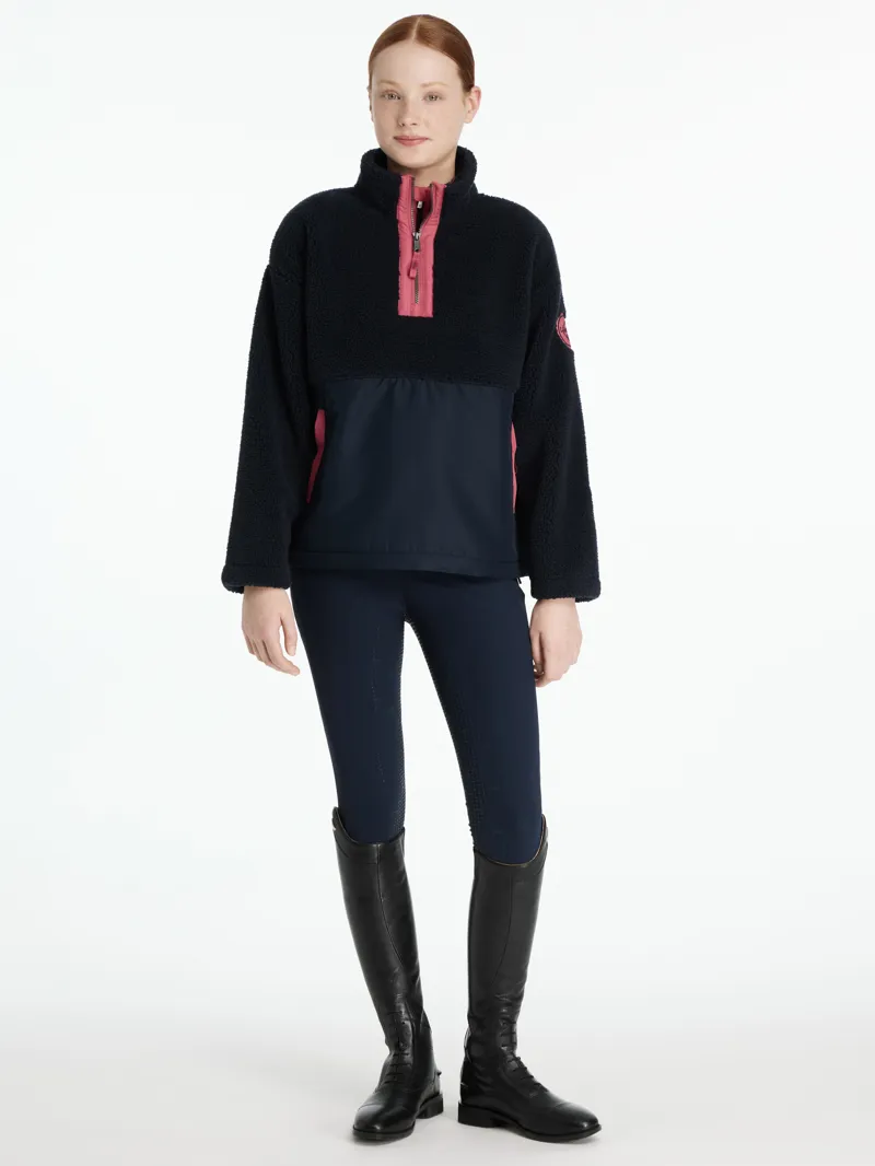 LeMieux Young Rider Tammy Teddy Fleece Navy-3