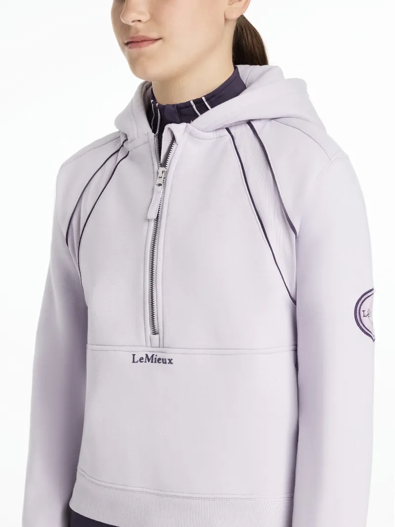 LeMieux Young Rider Hettie Half Zip Hoodie Lilac-2