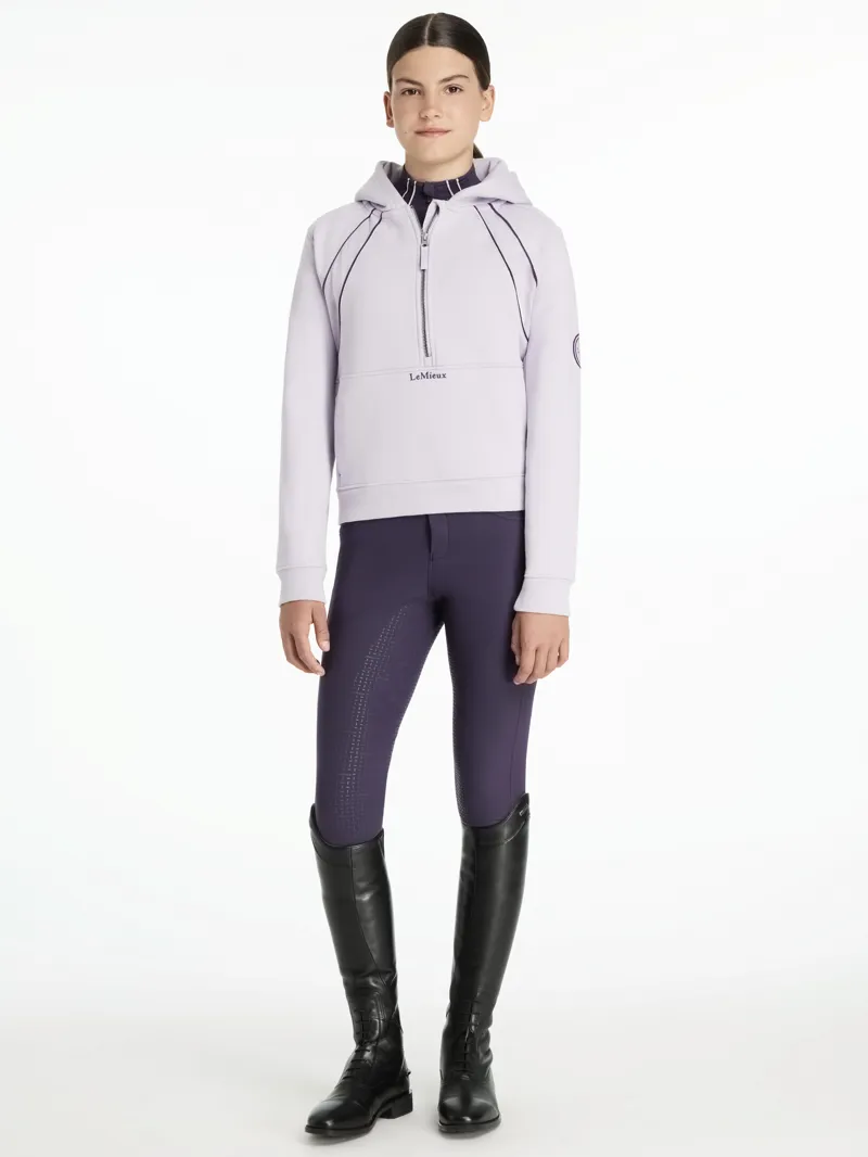 LeMieux Young Rider Hettie Half Zip Hoodie Lilac-3