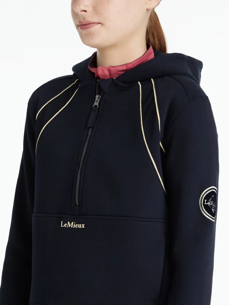 LeMieux Young Rider Hettie Half Zip Hoodie Navy-2