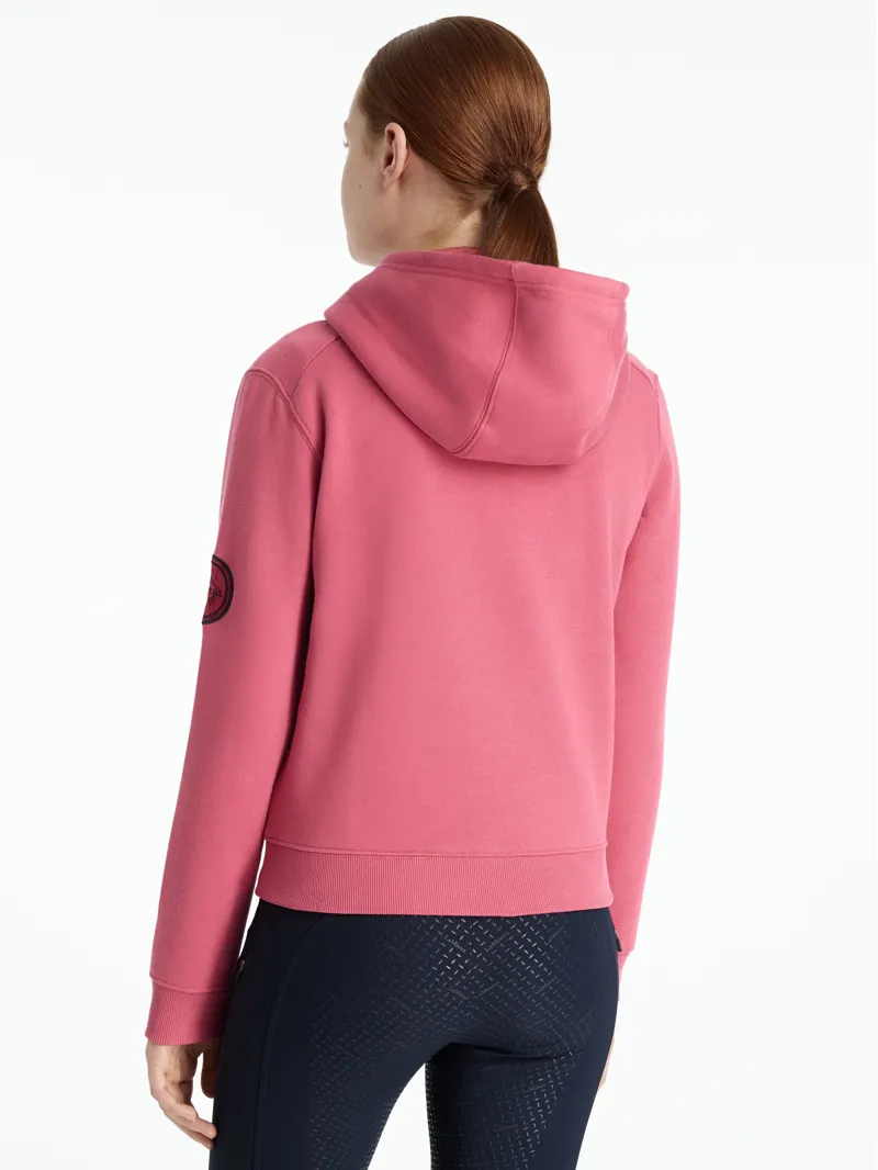 LeMieux Young Rider Hettie Half Zip Hoodie Cranberry-1
