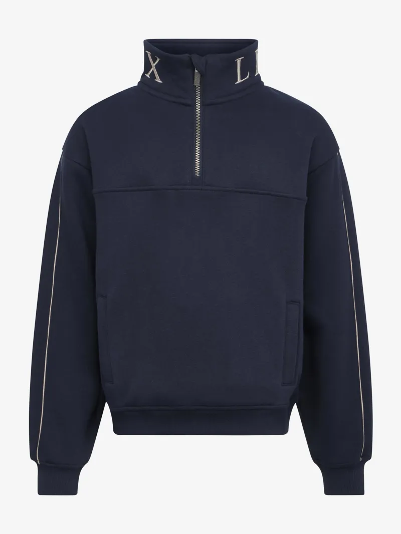 LeMieux Young Rider Kate Quarter Zip Sweater Navy-4