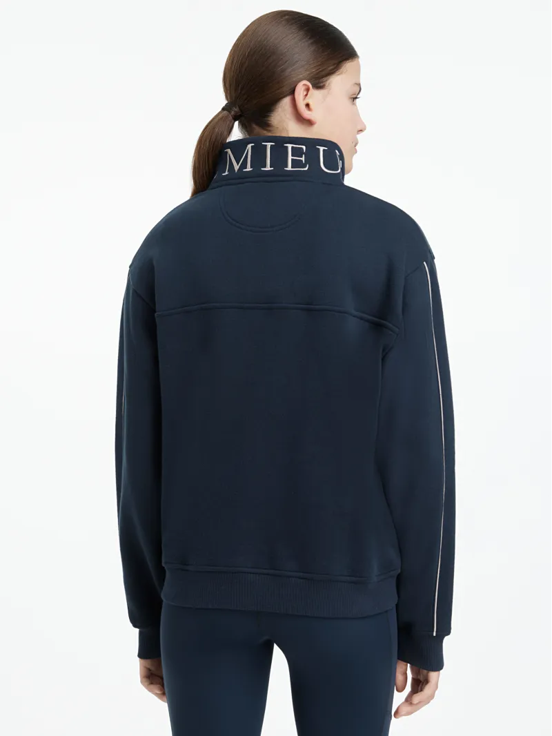 LeMieux Young Rider Kate Quarter Zip Sweater Navy-2