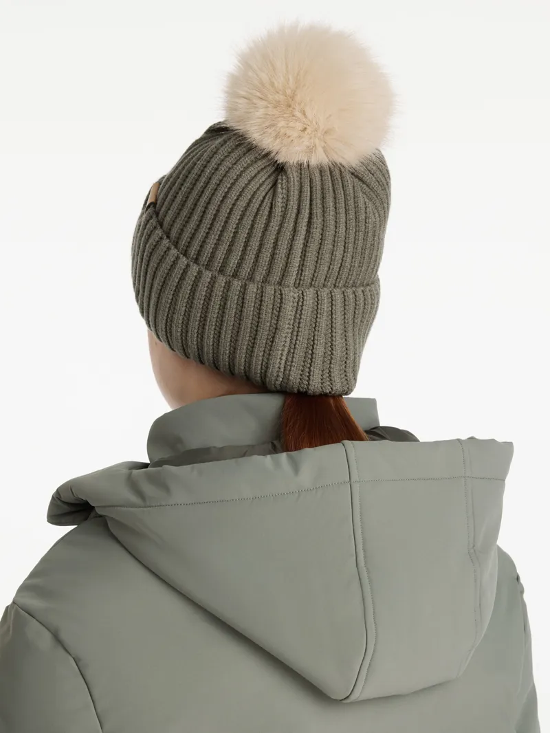 LeMieux Ladies Clara Rib Beanie Rosemary-2