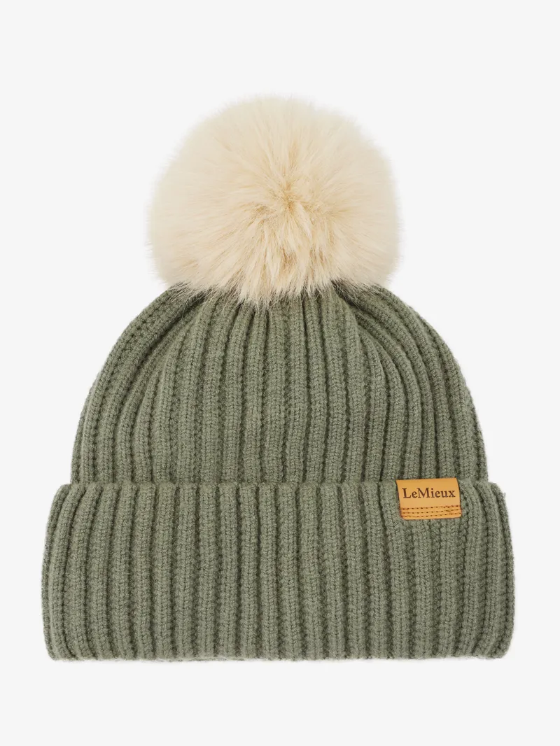 LeMieux Ladies Clara Rib Beanie Rosemary-3