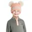LeMieux Kids Mini Double Pom Beanie Peach Punch