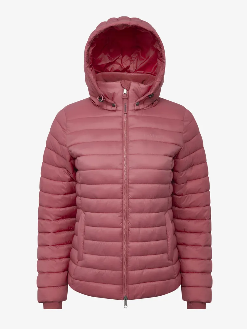 LeMieux Womens Rose Hooded Puffer Jacket Cranberry-4