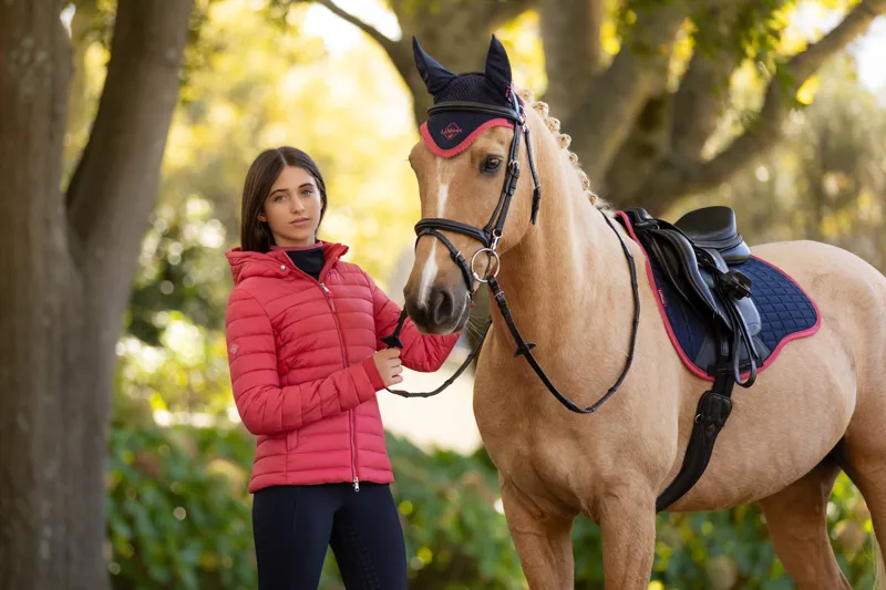 LeMieux Young Rider Ruby Puffer Jacket Cranberry-5