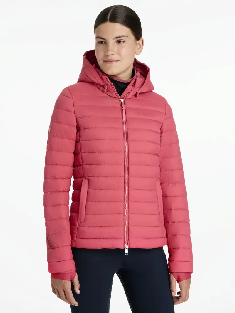 LeMieux Young Rider Ruby Puffer Jacket Cranberry