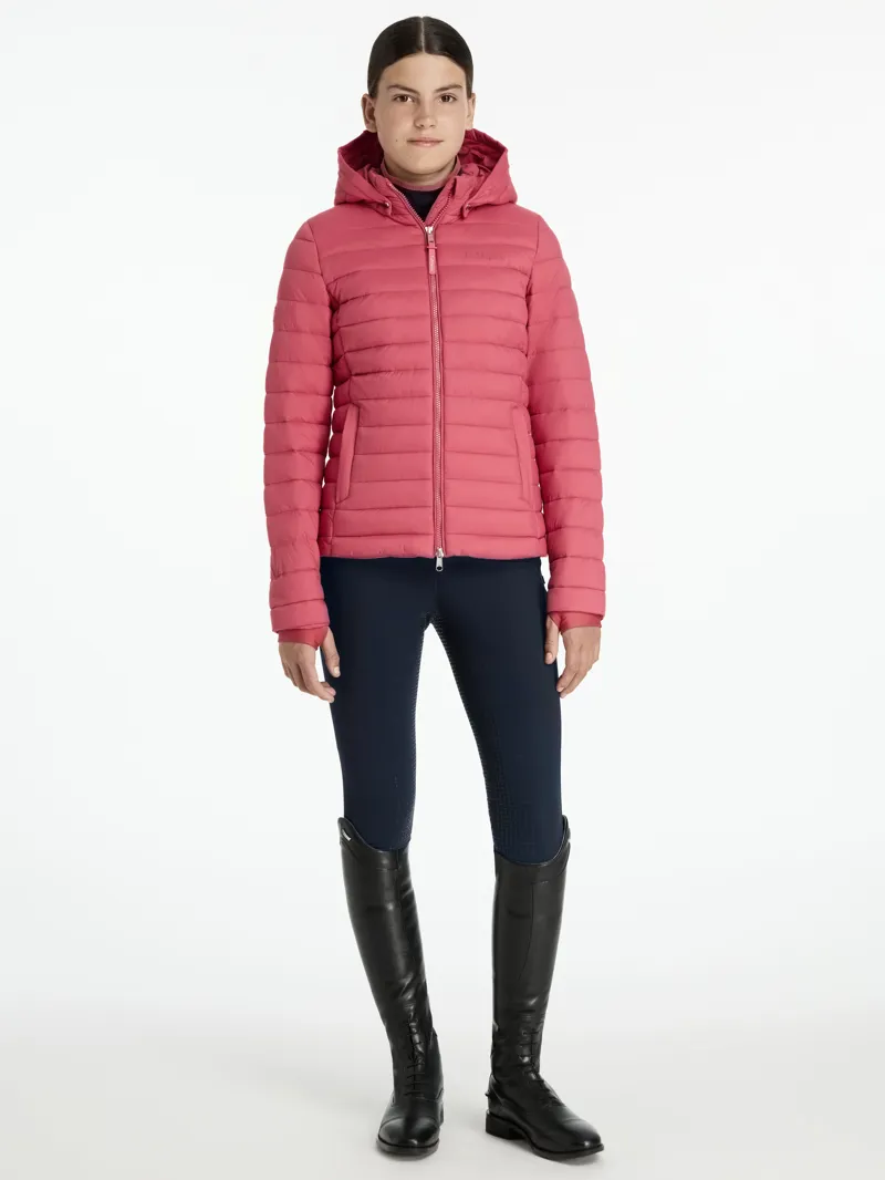 LeMieux Young Rider Ruby Puffer Jacket Cranberry-3