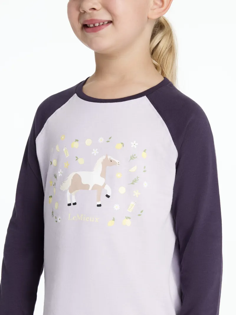 LeMieux Mini Jamie Lemon Long Sleeve Top Lilac-2