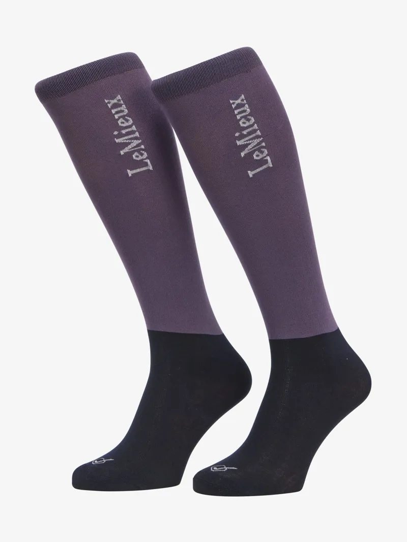 LeMieux Ladies Competition Socks 2 Pack Juniper-1