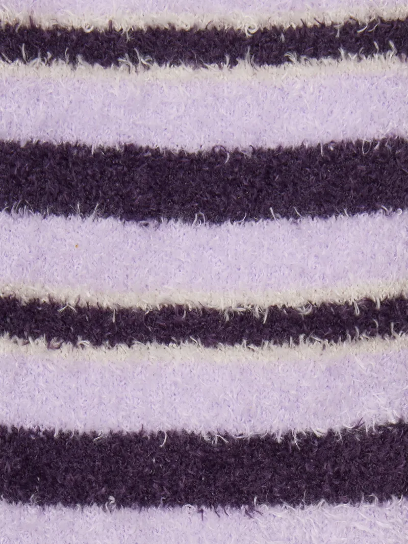 LeMieux Mini Sabrina Stripe Fluffies in Lilac-1