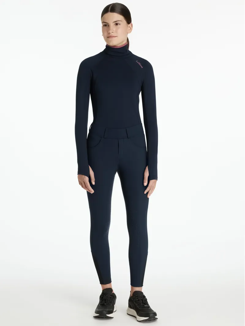 LeMieux Kids Young Rider Ella Brushed Breggings Navy-3