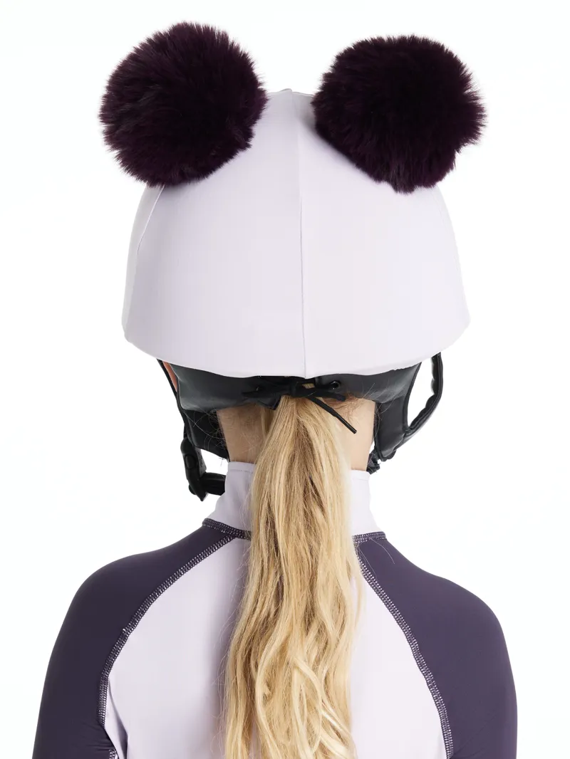 LeMieux Mini Double Pom Hat Silk Lilac-2