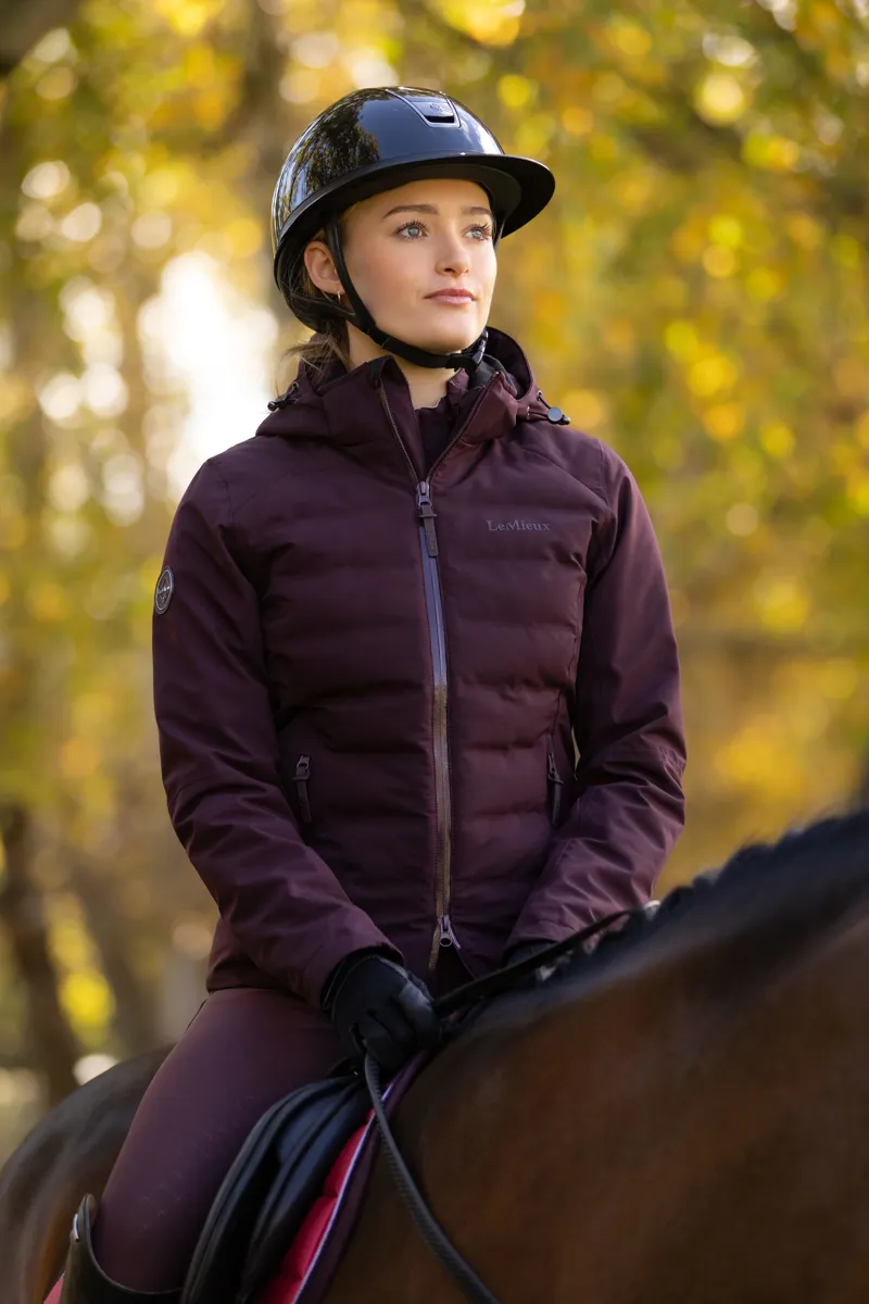 LeMieux Womens Brooke Waterproof Hybrid Jacket Damson-6