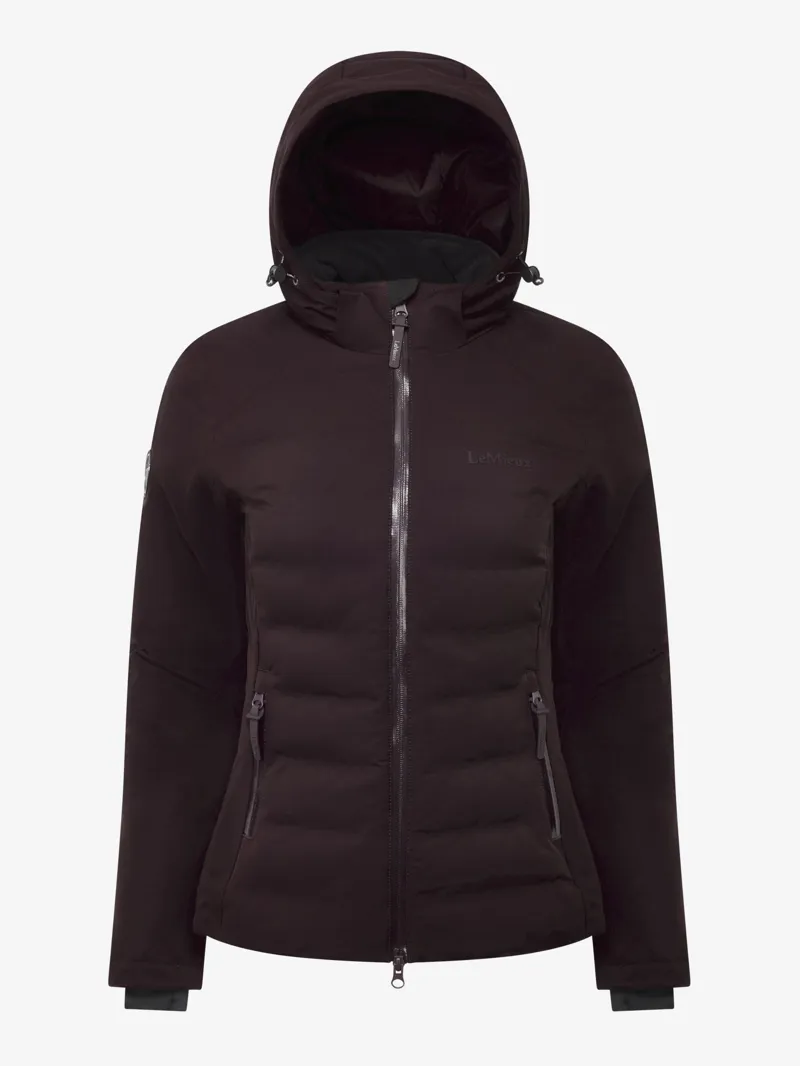 LeMieux Womens Brooke Waterproof Hybrid Jacket Damson-5