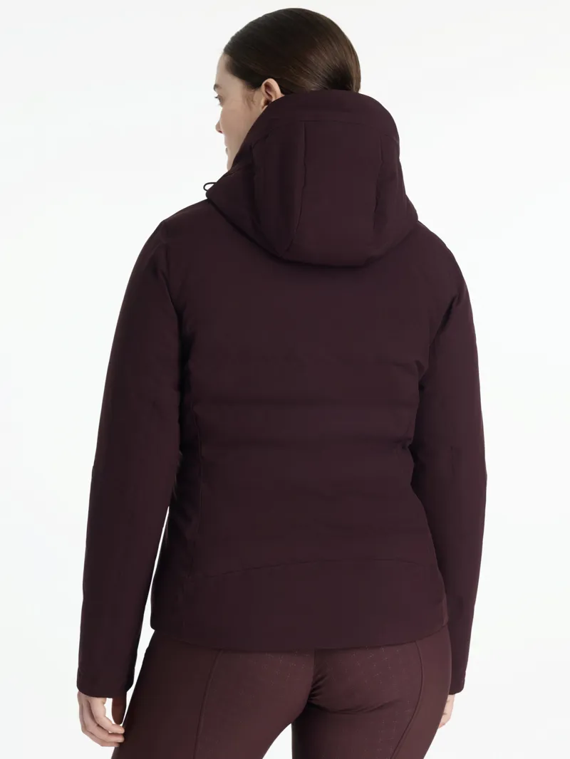 LeMieux Womens Brooke Waterproof Hybrid Jacket Damson-3