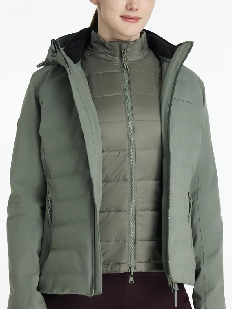 LeMieux Womens Brooke Waterproof Hybrid Jacket Rosemary-3