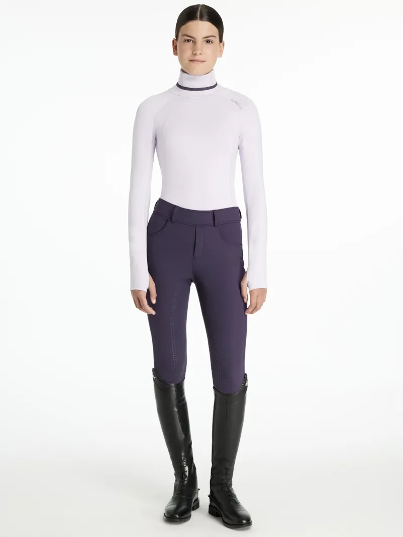 LeMieux Young Rider Savannah Snood Mesh Base Layer Lilac-3