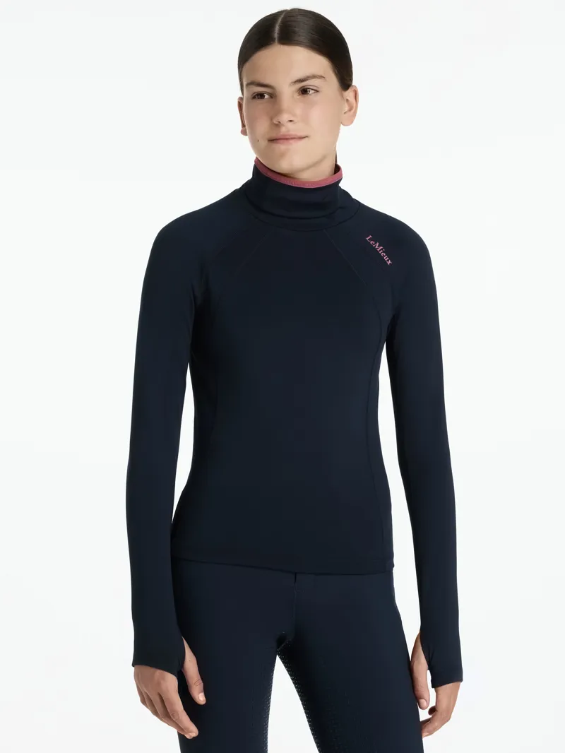 LeMieux Young Rider Savannah Snood Mesh Base Layer Navy