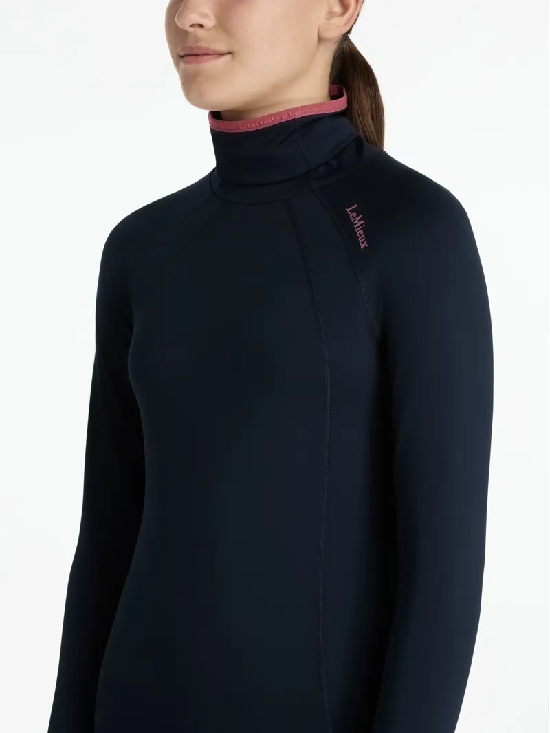 LeMieux Young Rider Savannah Snood Mesh Base Layer Navy-2