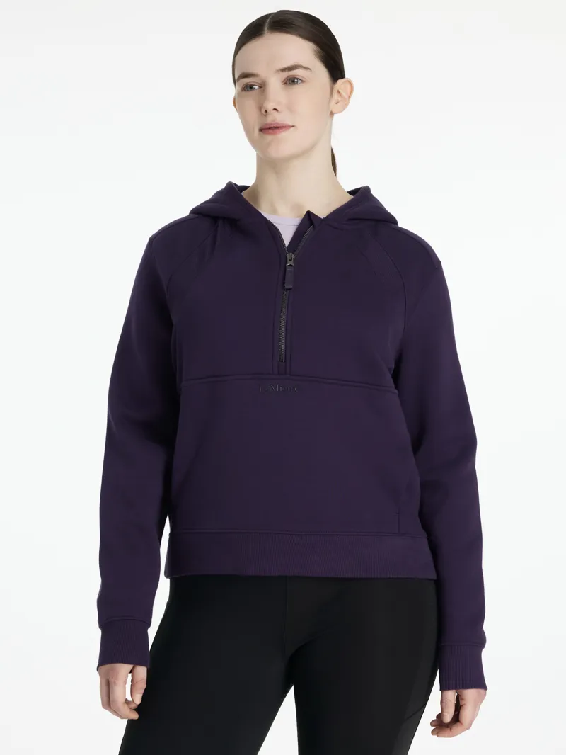 LeMieux Womens Henrietta Half Zip Hoodie Juniper