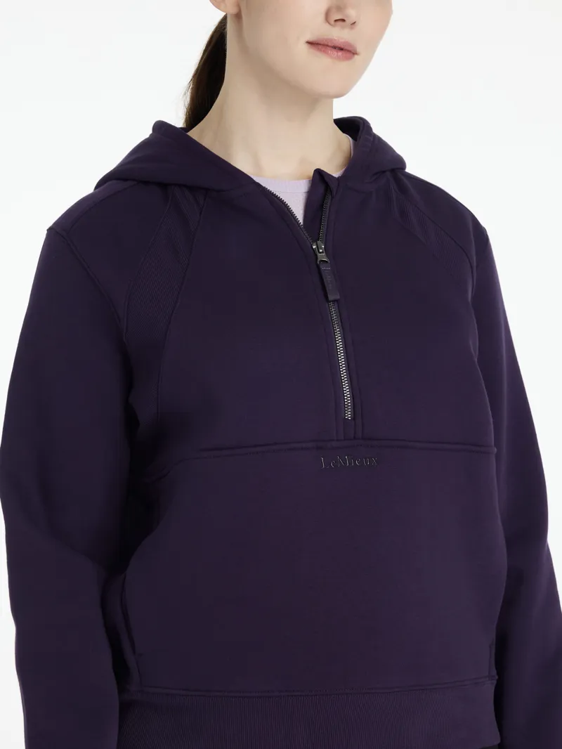 LeMieux Womens Henrietta Half Zip Hoodie Juniper-2
