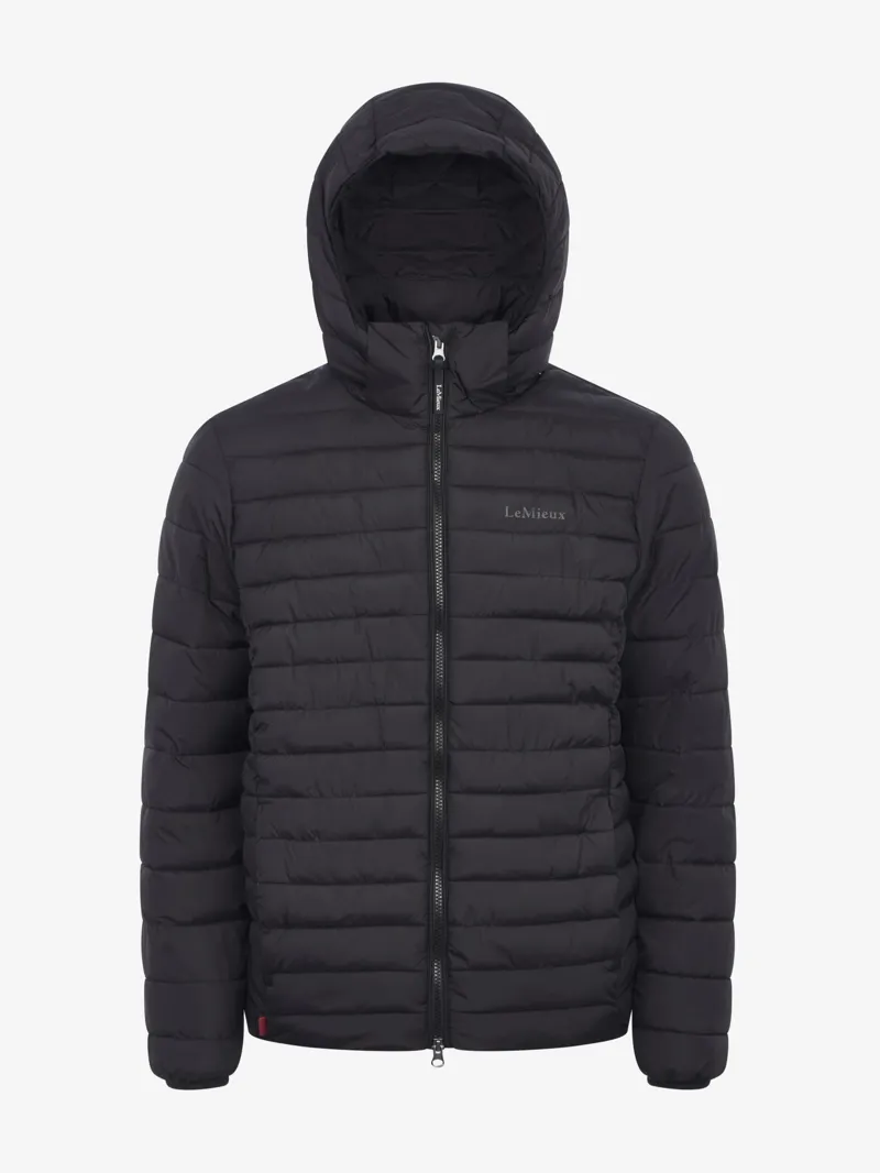 LeMieux Mens Hooded Puffer Jacket Black-4