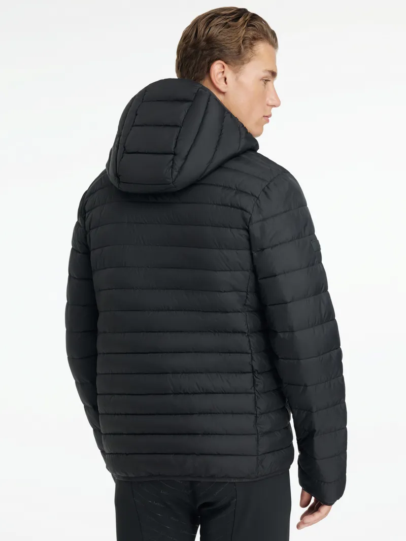 LeMieux Mens Hooded Puffer Jacket Black-1