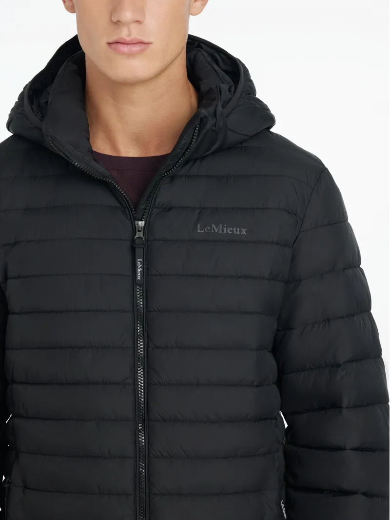 LeMieux Mens Hooded Puffer Jacket Black-2