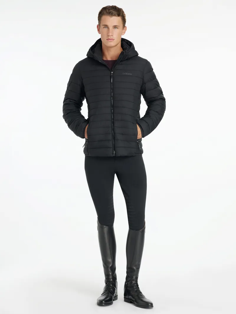 LeMieux Mens Hooded Puffer Jacket Black-3