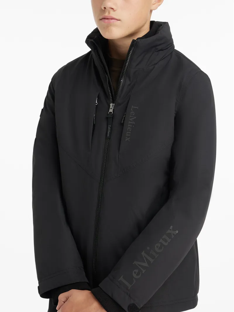 LeMieux Young Rider Boys Waterproof Team Jacket Black-2