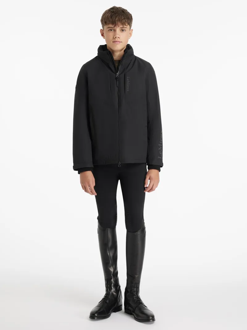 LeMieux Young Rider Boys Waterproof Team Jacket Black-4