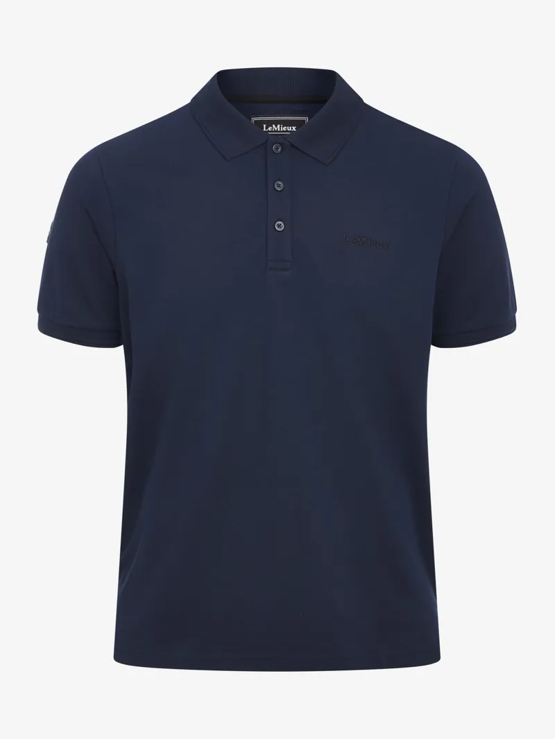 LeMieux Mens Classique Polo Shirt Navy-4