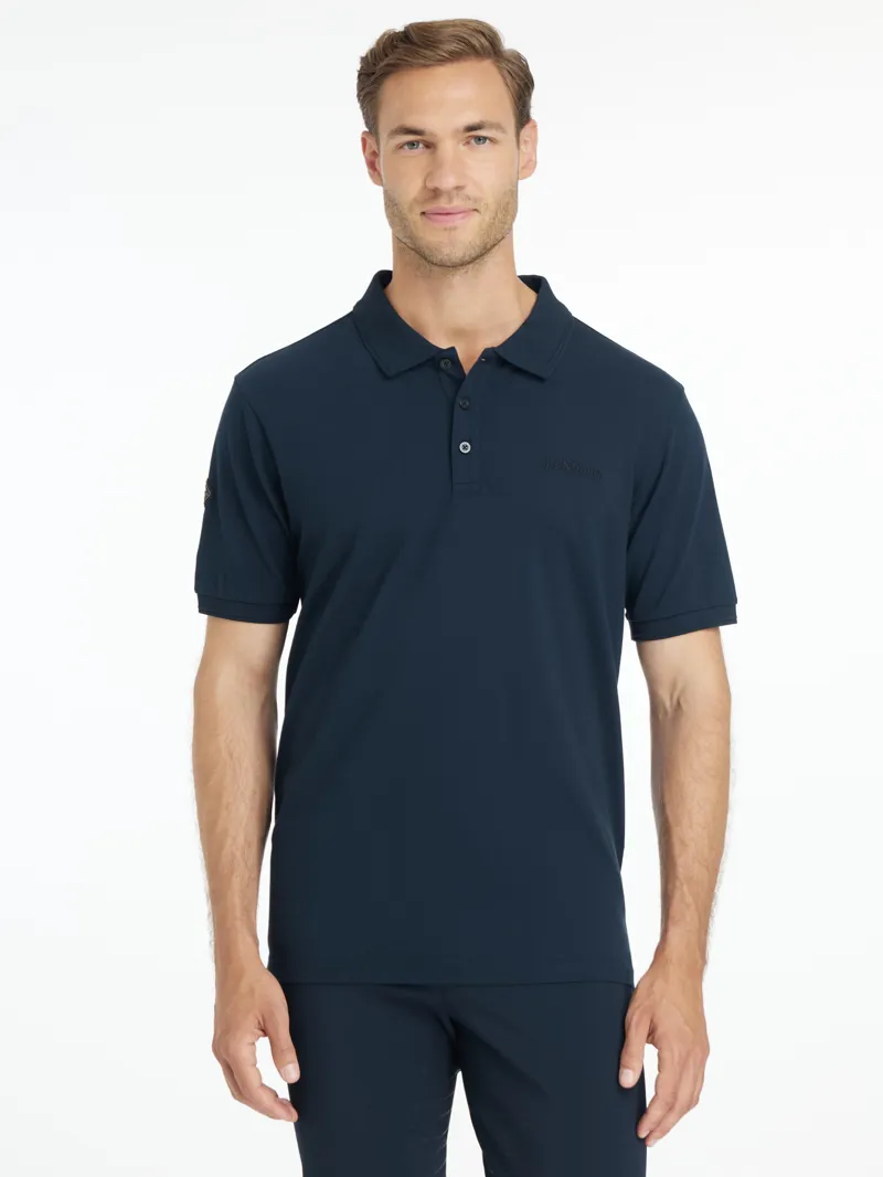 LeMieux Mens Classique Polo Shirt Navy