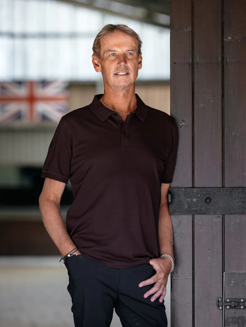 LeMieux Mens Classique Polo Shirt Damson-4