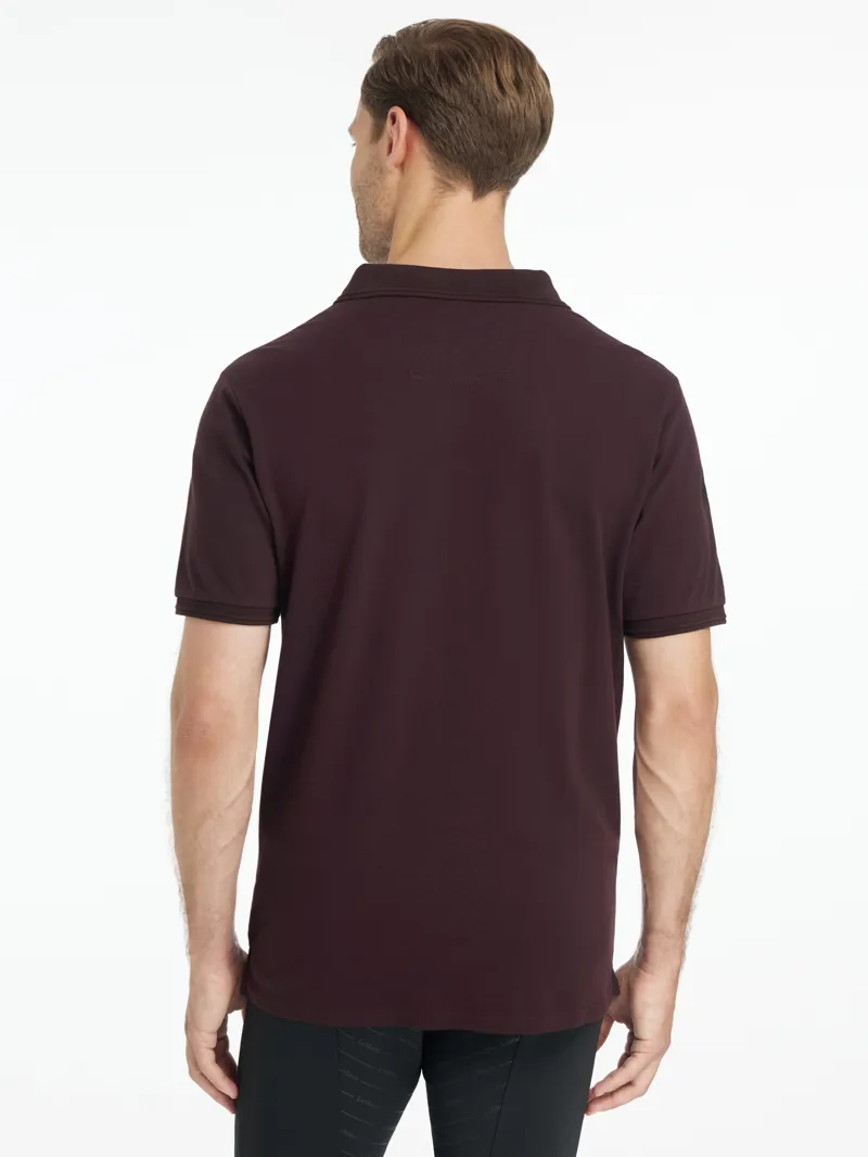LeMieux Mens Classique Polo Shirt Damson-1