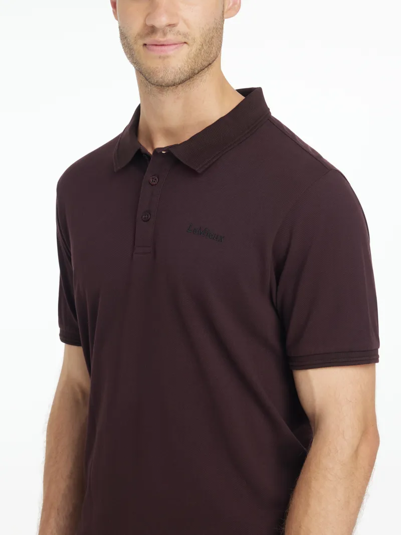 LeMieux Mens Classique Polo Shirt Damson-2