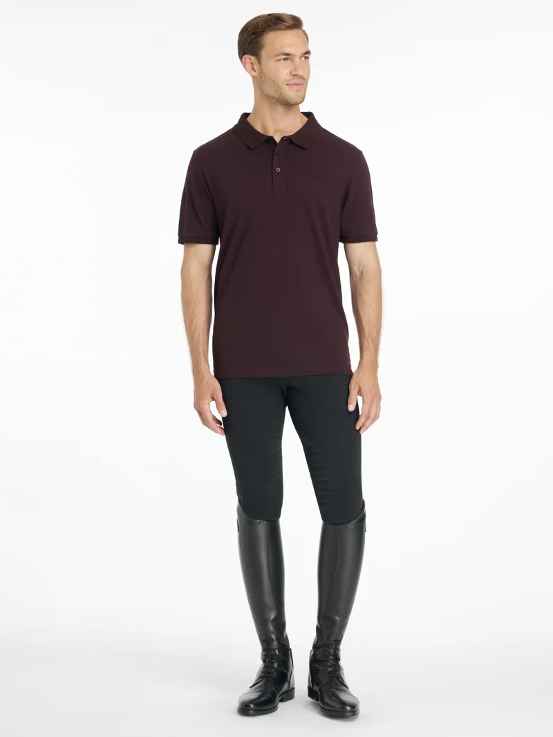 LeMieux Mens Classique Polo Shirt Damson-3