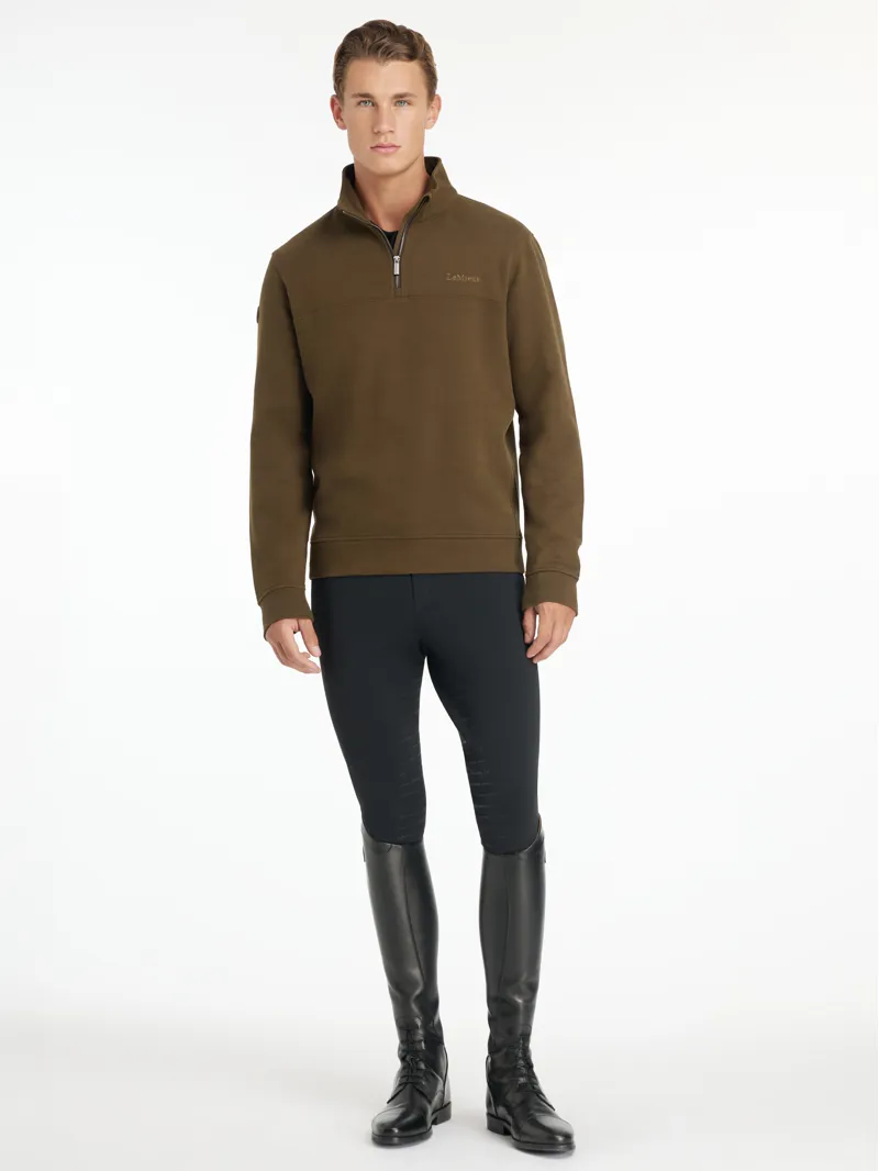  LeMieux Mens Quarter Neck Sweat Alpine-3
