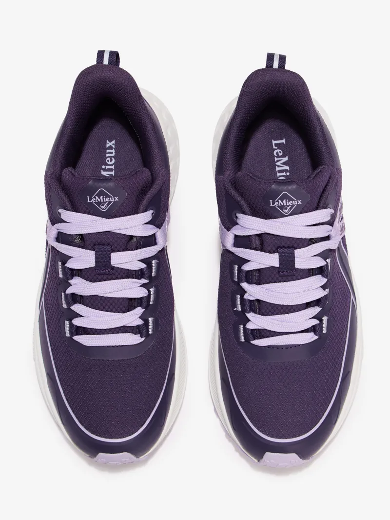 LeMieux Young Rider Trax Viva Waterproof Trainer Juniper/Lilac-3