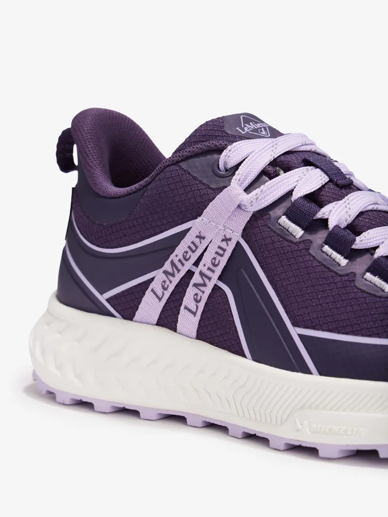 LeMieux Young Rider Trax Viva Waterproof Trainer Juniper/Lilac-5