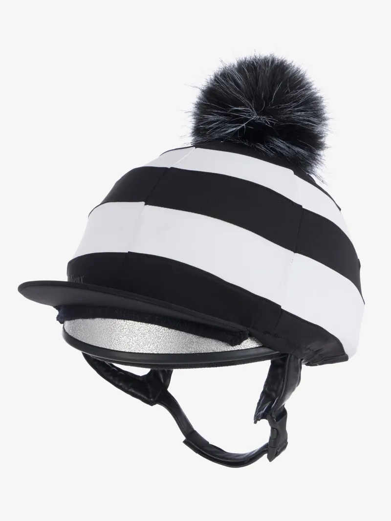 LeMieux Derby Pom Hat Silk in Black